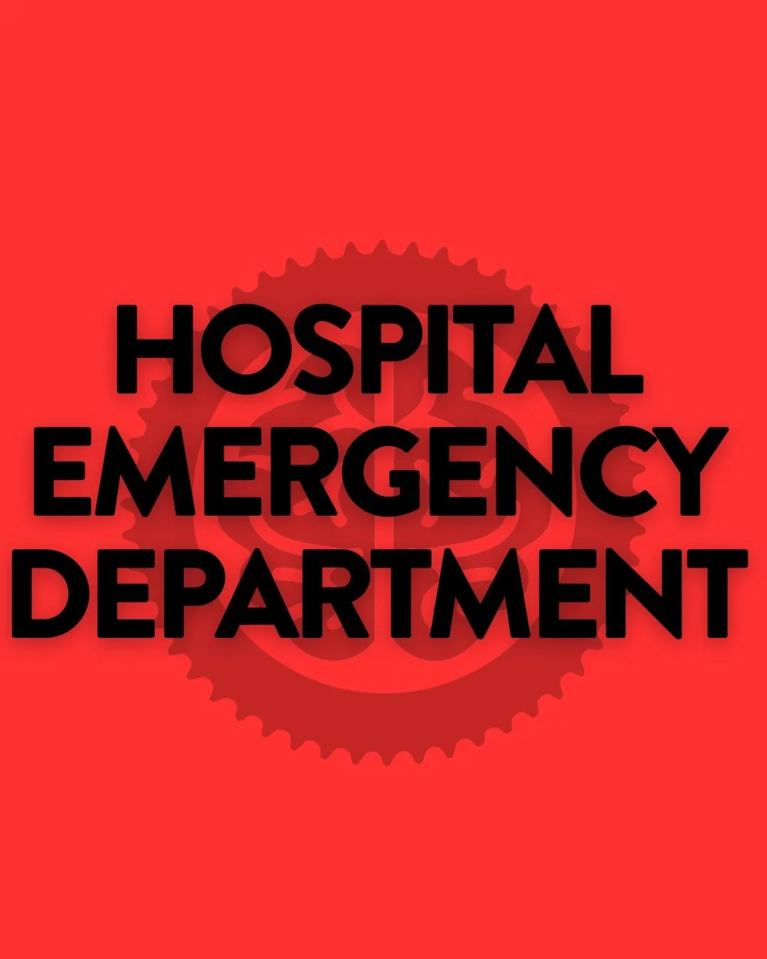 Hospital emergency department entrance