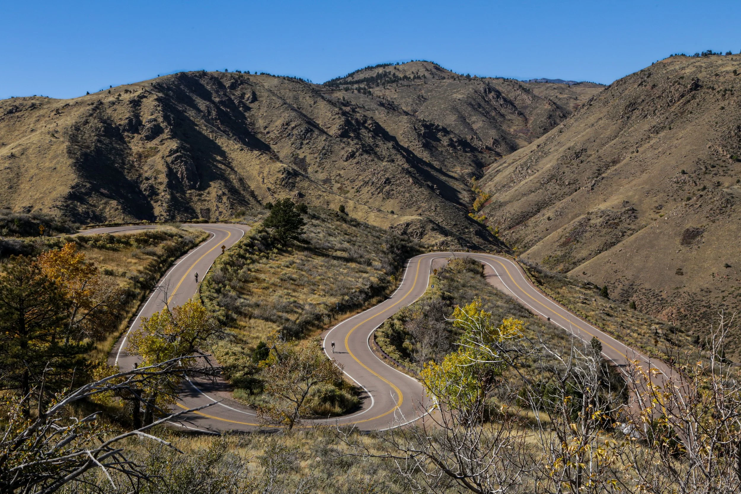 Switchbacks on Lookout Mountain near Golden, Colorado